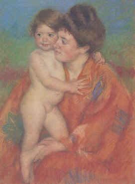 Mary Cassatt Woman with Baby ff oil painting image